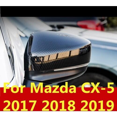 For Mazda CX-5 CX5 CX 5 2017 2018 2019 Car Rear-view Mirror Covers Shell Rearview Mirror Edge Guards Cover Car accessories