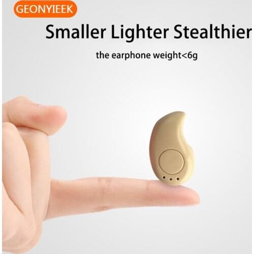 GEONYIEEK Mini Bluetooth Earphones Sports Music Headset Wireless Bluetooth Headphones with Mic Earbuds for Xiaomi Samsung Iphone