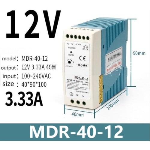 SUSWE Dr rail switching power supply 24 V / 12 V Mingwei genuine MDR EDR DC 120 / 240 w 10A 5A