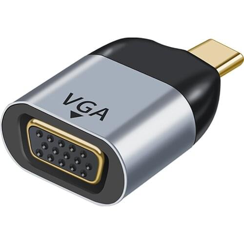 JORINDO Type-C Male to VGA Adapter Portable USB-C Adapter 1080P@60HZ HD VGA Adapter Support All Type-C Output Video Devices