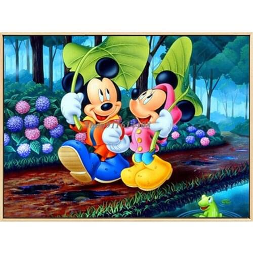 Disney Canvas Painting Classic Anime Mickey Minnie Mouse Donald Duck Dumbo Poster Print Wall Art Pictures Kids Living Room Decor