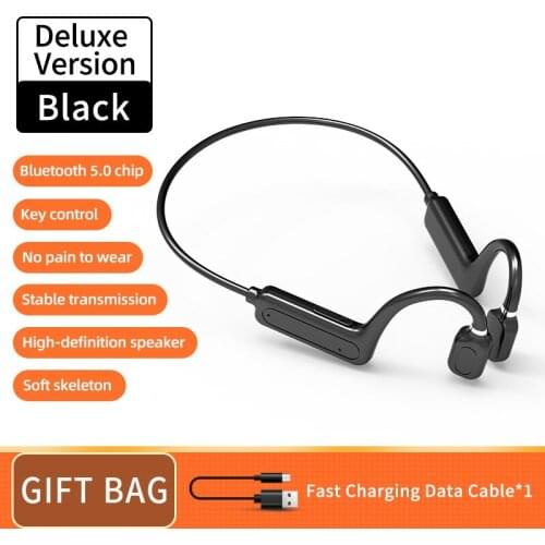 Bone Conduction Earphones G1-1 Bluetooth 5.1 Headphone Stereo HIFI Wireless Headset TWS Sport Waterproof Earbuds With Microphone