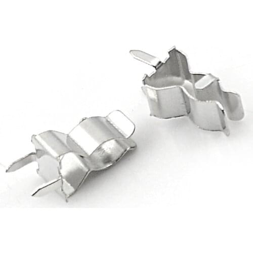 100pcs PCB Soldering Mount 5x20mm Fuse Holder Clip Chassis 5mm*20mm Tin Plated Brass 0.4mm Thickness