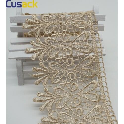 2 yards 8 cm Lace Trims Ribbon for Curtain Sofa Costumes Trimmings Dress Applique Sewing Polyester Lace Fabric