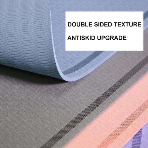 Anti-skid TPE Yoga Mat, Soudproof Skipping Rope Mat, Non-slip Exercise Pilates Mat Pad Cushion for Gym Knee Protector