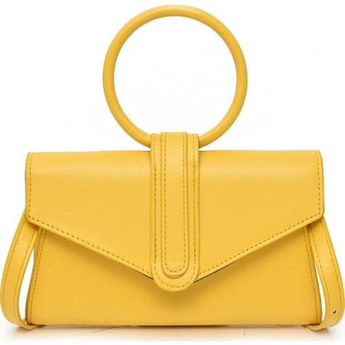 New Candy-colored Ring Handbag Shoulder Diagonal Bag