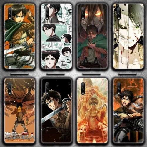 Attack on Titan Eren Jaeger Yeager Jager Phone Case For Huawei Nova 6se 7 7pro 7se honor 7A 8A 7C 9C Play