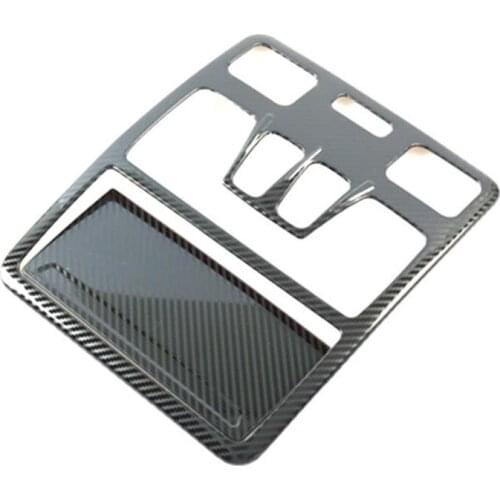 For Ford Escape Kuga 2020 2021 Stainless Steel Car Front Reading Light Lamp Cover Trim Frame Accessories, Carbon Fiber