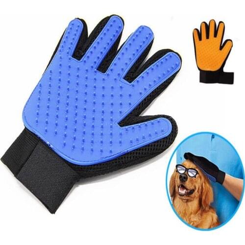 ETHIN dog comb gloves pet dog accessories Cat Grooming Shower Bath Massage Brush Comb Hand Shaped Glove Comb pet brush glove dog