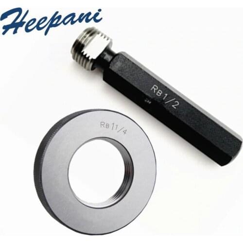 RB1/8 1/4 3/8 1/2 3/4 1 2 3 4 inch thread plug ring gauges taper pipe screw plug ring O gauge go nogo gage