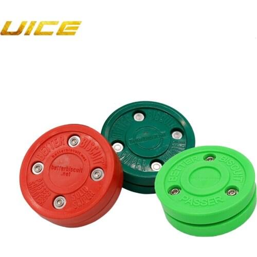 Red/Green Biscuit Roller Ice Hockey Training Puck Hockey Practice Balls