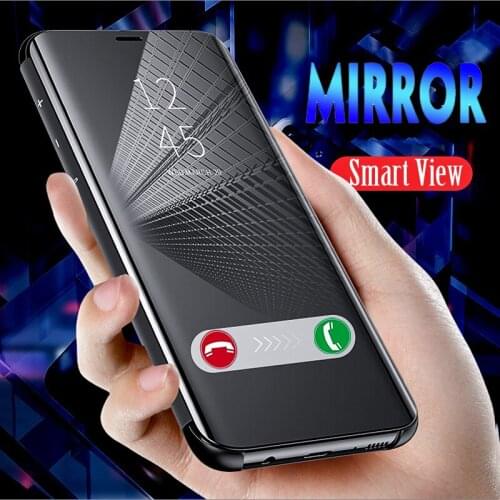 Mirror Smart Sleep Flip Cover For Samsung Galaxy S20 FE Fan Edition Plus A21S A31 A41 A51 A71 A10S A20S A20E A30S A40 A50 Case