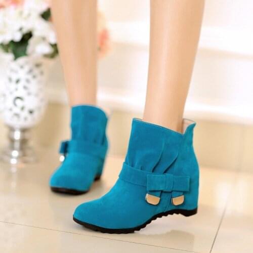 Winter autumn Women Snow Ankle Boots Waterproof New Hot Light Female Cotton Shoes Platform Suede Ankle Joker plus velvet Boots