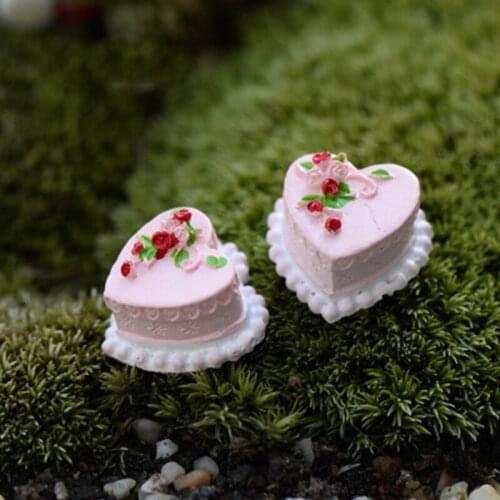 ZOCDOU 1 Piece Love Angel Cake Shop Happy Birthday Ice Cream Figurine Exhibit Crafts Figure Food Ornament Home Decoration