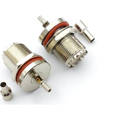 1PCS RF UHF Female Jack nut Connector Crimp For RG316,RG174,LMR100 CABLE