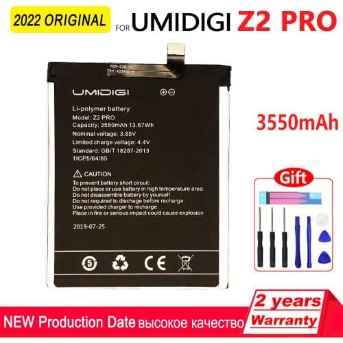 100% Original 3550mAh Battery for UMI UMIDIGI Z2 PRO High quality Batteries With Tools+Tracking Number