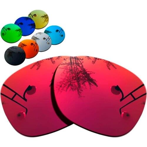 100% Precisely Cut Polarized Replacement Lenses for Garage Rock Sunglasses Magenta Red Mirrored Coating Color- Choices