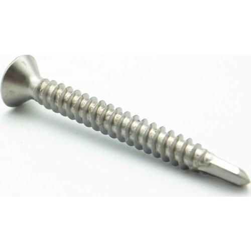 20PCS M3.5 410 Stainless Steel Metric Thread Drill Screw Cross Recessed Flat Head Self-Drill Screws Bolt Fastener