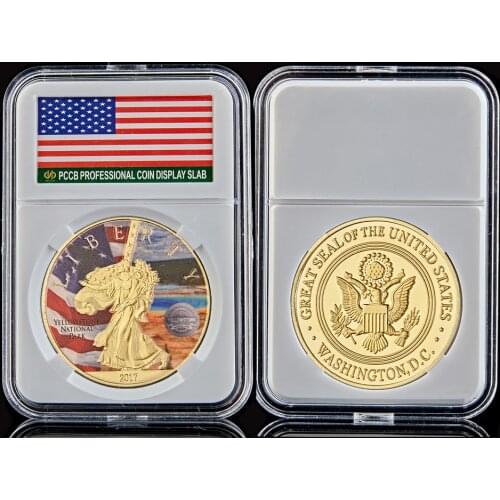 2017 Souvenir Coin USA World Famous Yellowstone National Park In God We Trust W/ Hard Capsule Protection