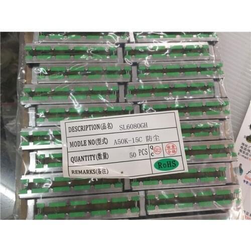50pcs 7.5CM 75mm A50K dual channel mixer fader potentiometer A503 6Pins 50K A50KX2