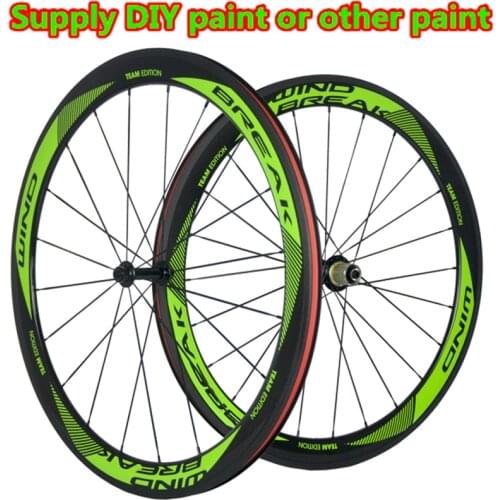 700C Carbon wheelset carbon fiber road wheel 50mm clincher 23mm width bicycle With Novatec 271
