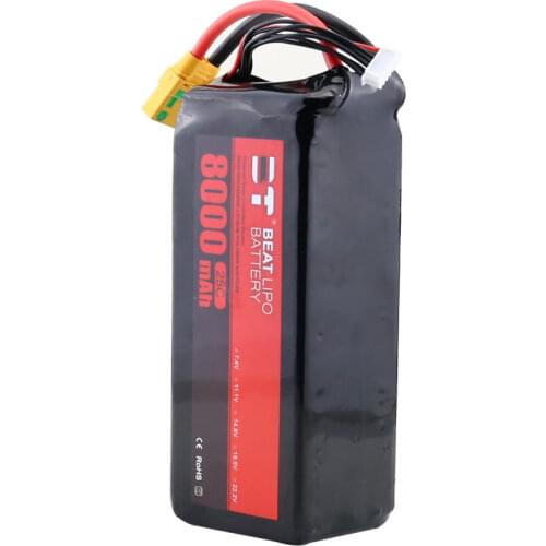 Beat 4S 6S 8000mAh 25C 35C 10000mAh 12000m 16000mAh 14.8V 22.2V LiPo Smart Battery XT90 AS150 Plug for UAV Plant Medical Drone