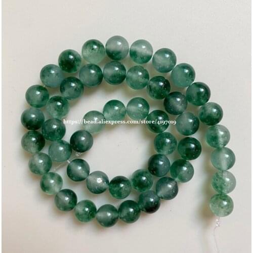 Free Shipping Natural Stone Green Malaysia Porcelain Jades Round Loose Beads Pick 21 Color and Size for handmade Jewelry Making