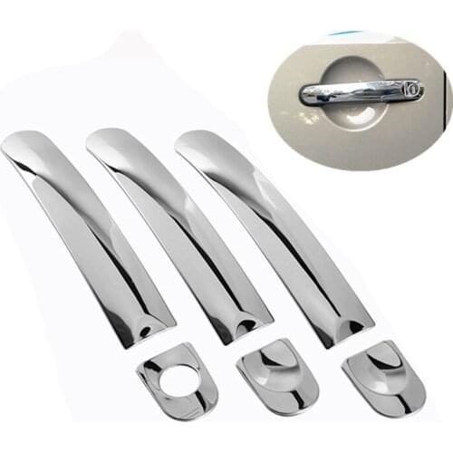 FUNDUOO For Volkswagen VW T5 T6 Transporter Caravelle Multivan California Stainless Steel Car Door Handle Cover Trim Overlays