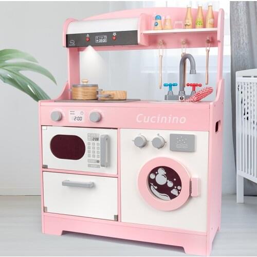 XIHATOY Childrens Kitchen Set Toys Cooking Micro Food Toys Making Family Toys Education Little Girl Montessori wooden education