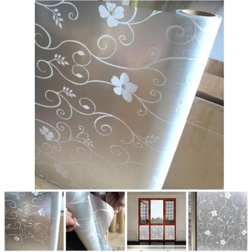 Home Decor Glass Stickers Window Sticker Privacy Protection Self Adhesive for Bathroom Living Room TSL1