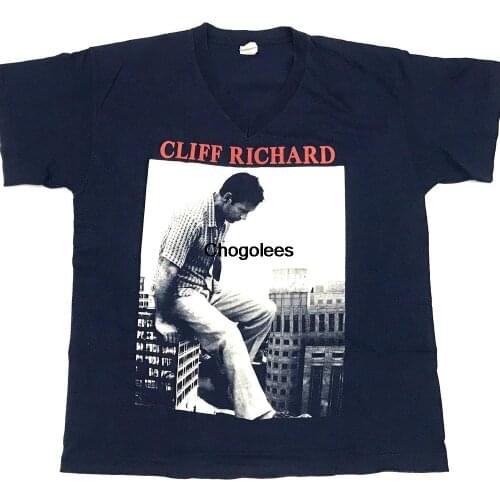 Cliff Richard & Elaine Paige t shirt Vintage 1990 gig t shirt