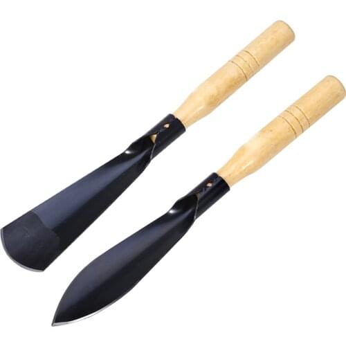 Gardening Pointed Fan Shape Spade Shovel Hand Shovel Flower Planting Outdoor Tools Replaceable Handle Diggers