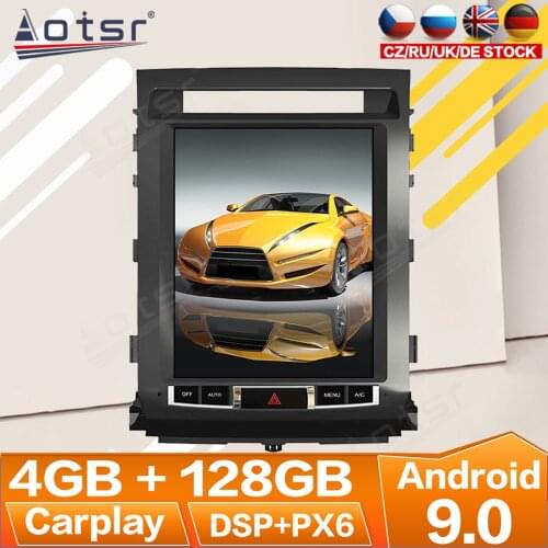 For Toyota Land Cruiser LC200 2008-2015 Android 9 Radio Multimedia Car Cassette Recorder Stereo Player Tesla GPS Navi Head Unit
