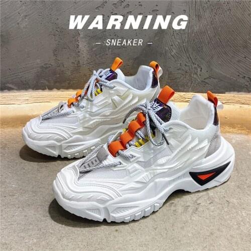 Mens Shoes Spring 2021 New Shoes Mens Trendy Shoes Fashion Net Red White Shoes Casual Sports Breathable Old Shoes Men