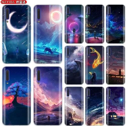 Starry sky Soft Silicone Case For Xiaomi 11 10 9 8 A2 A3 CC9 Lite Note 10 Pro 5X 6X 10i 9se Cover