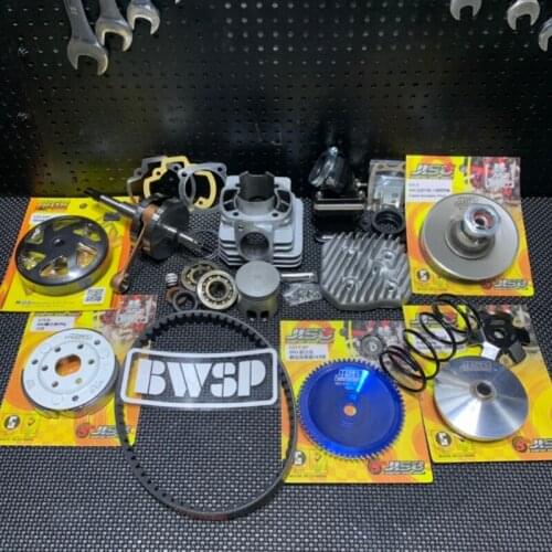 DIO50 Big Bore Kit 92cc Cylinder Size 52mm Crankshaft +1.8 Longer Stroke Manifold 26-28mm JISO Transmission BWSP Dio Race
