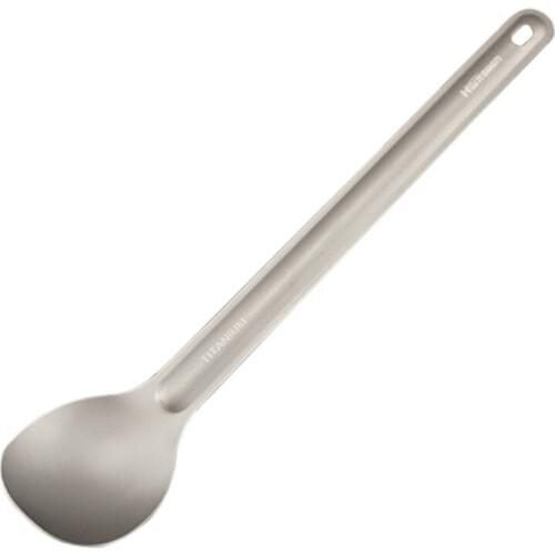 New Titanium Spoon Lightweight Portable Camping Spoon Outdoor Picnic Travel Tableware Long-handled Spoon