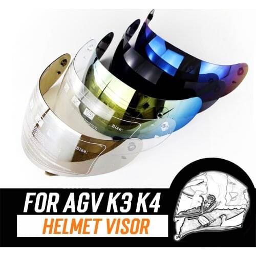 NEW Helmet Visor Casco Lens Shield Helmet Glasses For AGV K3 K4 Helmet Motorcycle Capacete