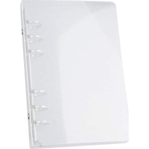 6-Ring Binder Plastic File Folder, Suitable for Letter-Sized Office Supplies A5