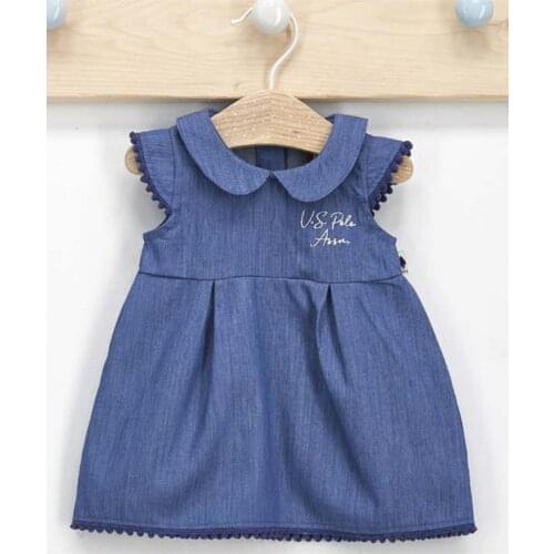 Baby girl Navy Blue Short Sleeve Dress