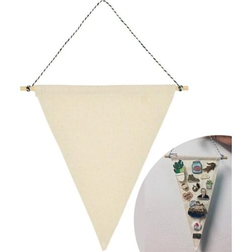 Blank Canvas Enamel Pin Wall Display Pennant Banner Badge Buttons And Lapel Collection Kids Room Home Decoration Accessories Hot