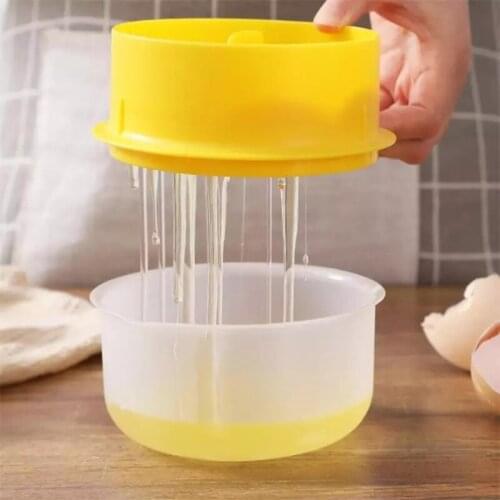Egg Yolk Separator Unique Egg White Yolk Filter PP Material Large-capacity DIY Handmade Dessert Baking Kitchen Accessories