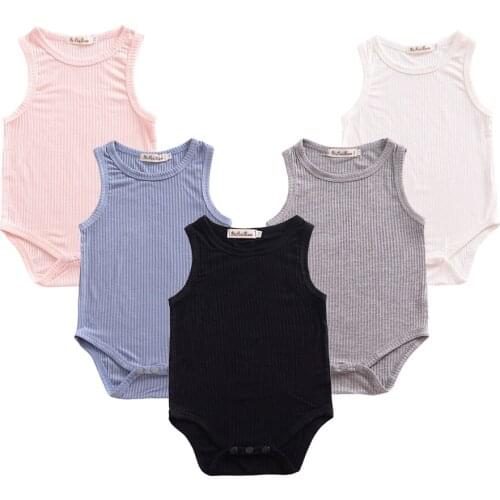 0-2 Years Baby Romper Baby Girl Boy Clothes Newborn Summer Solid Color Cotton Triangle Jumpsuit Toddlers Christmas Costume