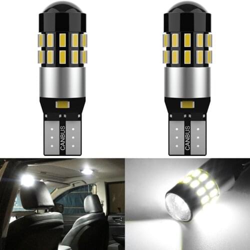 2pcs T10 W5W Led CANBUS bulbs led car Interior Map Dome Light 6000K White 12V for Passat B5 B6 B7 VW Golf 4 5 6 7 Jetta MK4 MK5