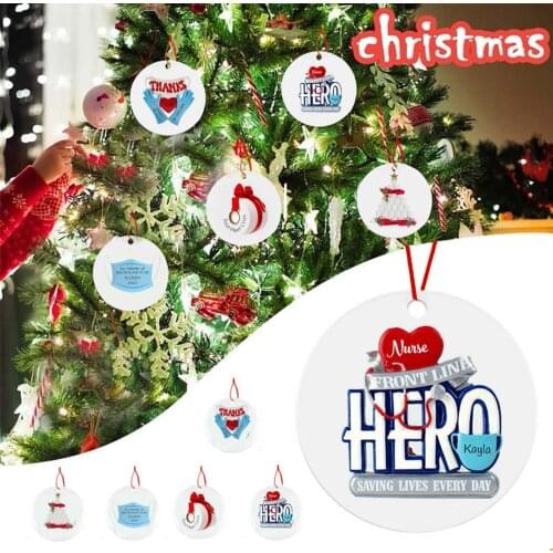 Christmas Tree Decoration Lighted New Pendant Faceless Quarantine Old Man Pendant Christmas 2020 Ornaments Customize Product D70