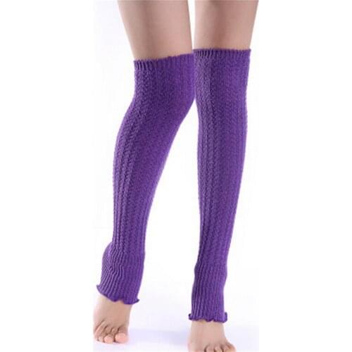 Winter Warm Knitting Knee Ankle Twist Leg Warmers Women Ladies Multifunction Long Gloves Arm Warmers 0338
