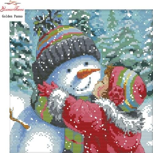 Golden panno,Full,DIY Diamond Embroidery,5D,Diamond Painting,Cross Stitch,3D,Diamond,Mosaic,Needlework,wall , Kiss the snowman20