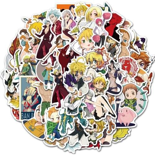 10/30/50PCS Two-dimensional Animation Cute Character Graffiti Laptop Luggage Water Cup Waterproof Sticker Decoration Wholesale