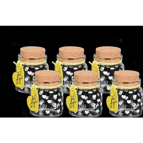 10Pcs Wish Bottles Tiny Small Empty Clear Cork Glass Bottles Vials For Wedding Holiday Decoration Christmas Gifts