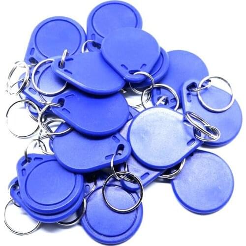 100PCS 125Khz RFID Writable Tag EM4305 Chip Key Rewritable Tags Keyfobs Token Keychain For ID Card Writer